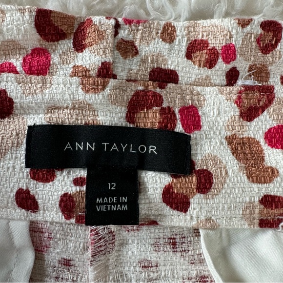 Ann Taylor Pink Animal Leopard Print Paperbag Shorts Size 12 - Picture 12 of 12